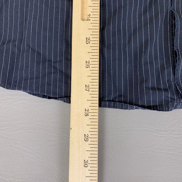 Kenneth Cole REACTION Button Down Shirt Men's‎ Large Gray Striped 100% Cotton - Picture 10 of 12